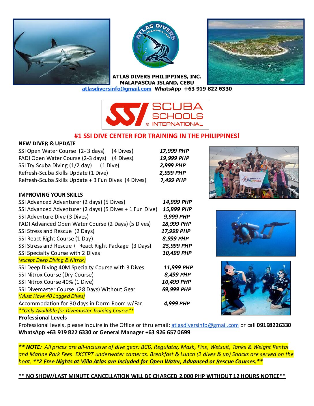 HIGH SEASON FINAL SSI PRICELIST SEASON 2025